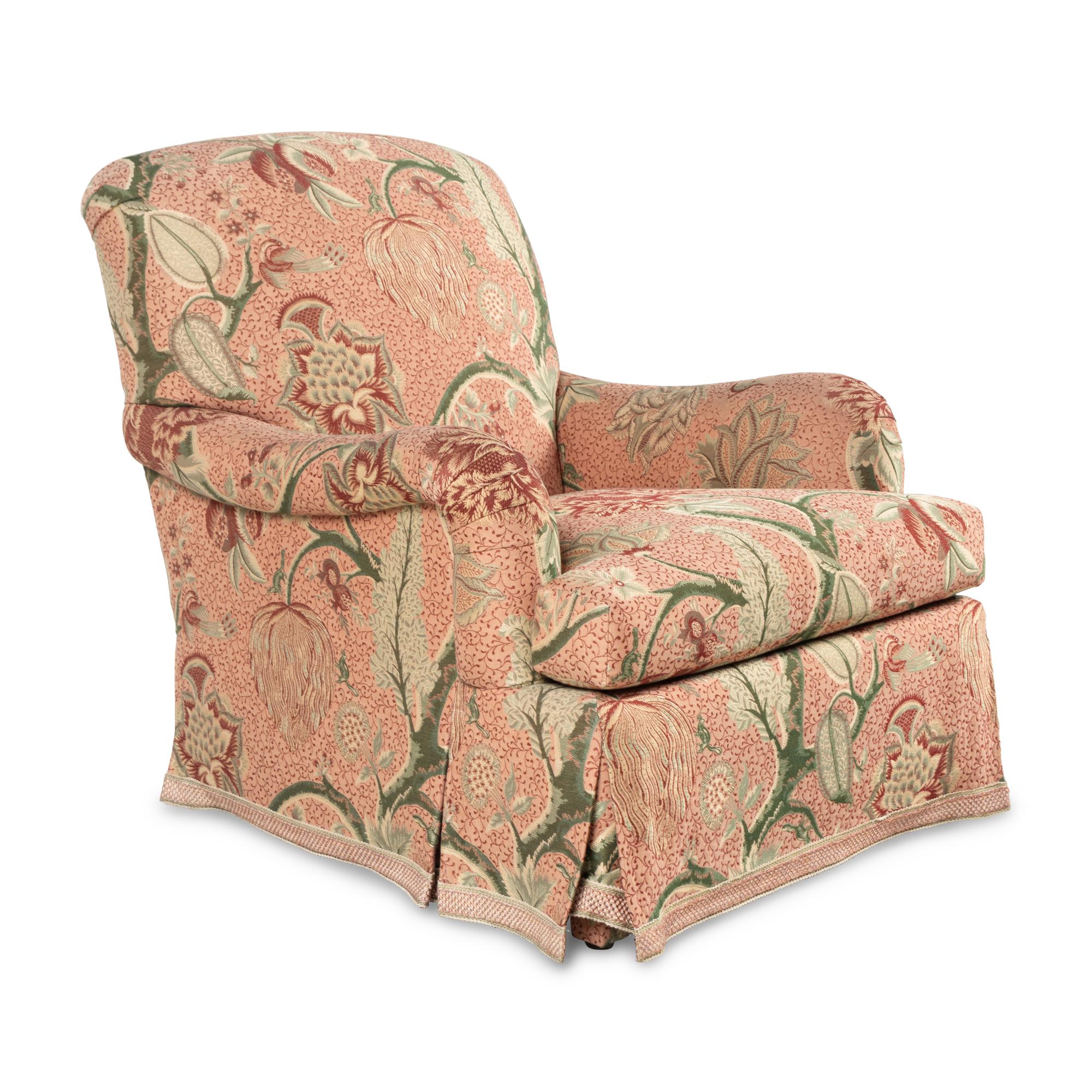 A Custom Upholstered Easy Chair