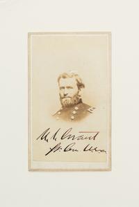 (CIVIL WAR) GRANT, ULYSSES S. Carte-de-visite photograph portrait signed ("U.S. Grant Lt. Gen. U.S.A."), n.d.