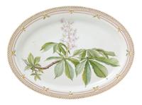 A Royal Copenhagen Flora Danica Porcelain Serving Tray Width 20 1/2 inches. — 20TH CENTURY