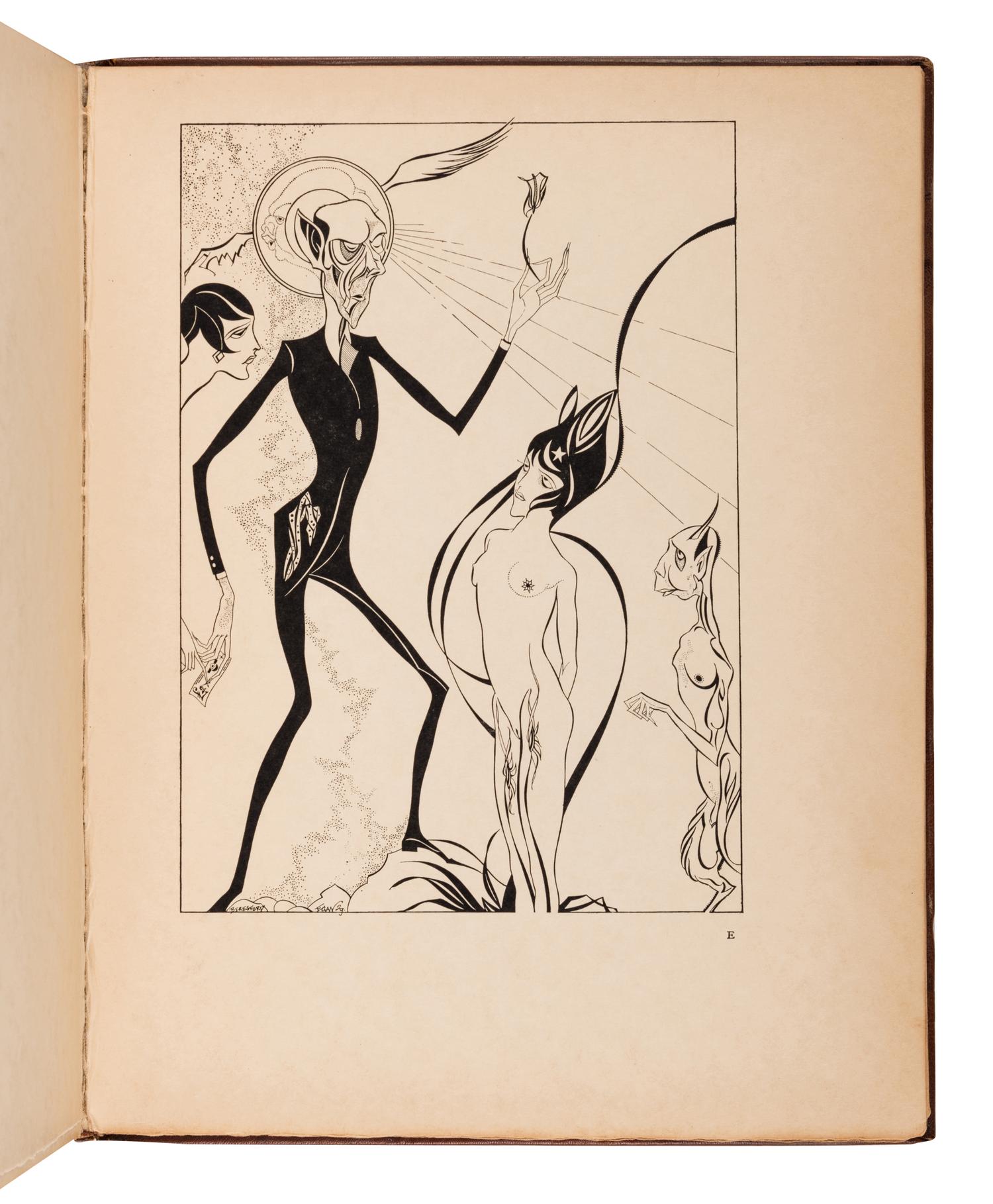 [EGAN, Beresford (1905-1984), illustrator]. DE SHANE, Brian. De Sade: Being a series of wounds, inflicted with brush and pen, upon Sadistic Wolves garbed in Masochists’ Wool . London: The Fortune Press, [1929].