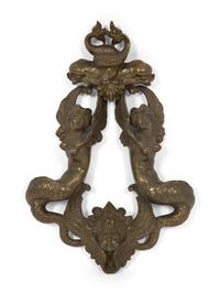 A Continental Bronze Door Knocker