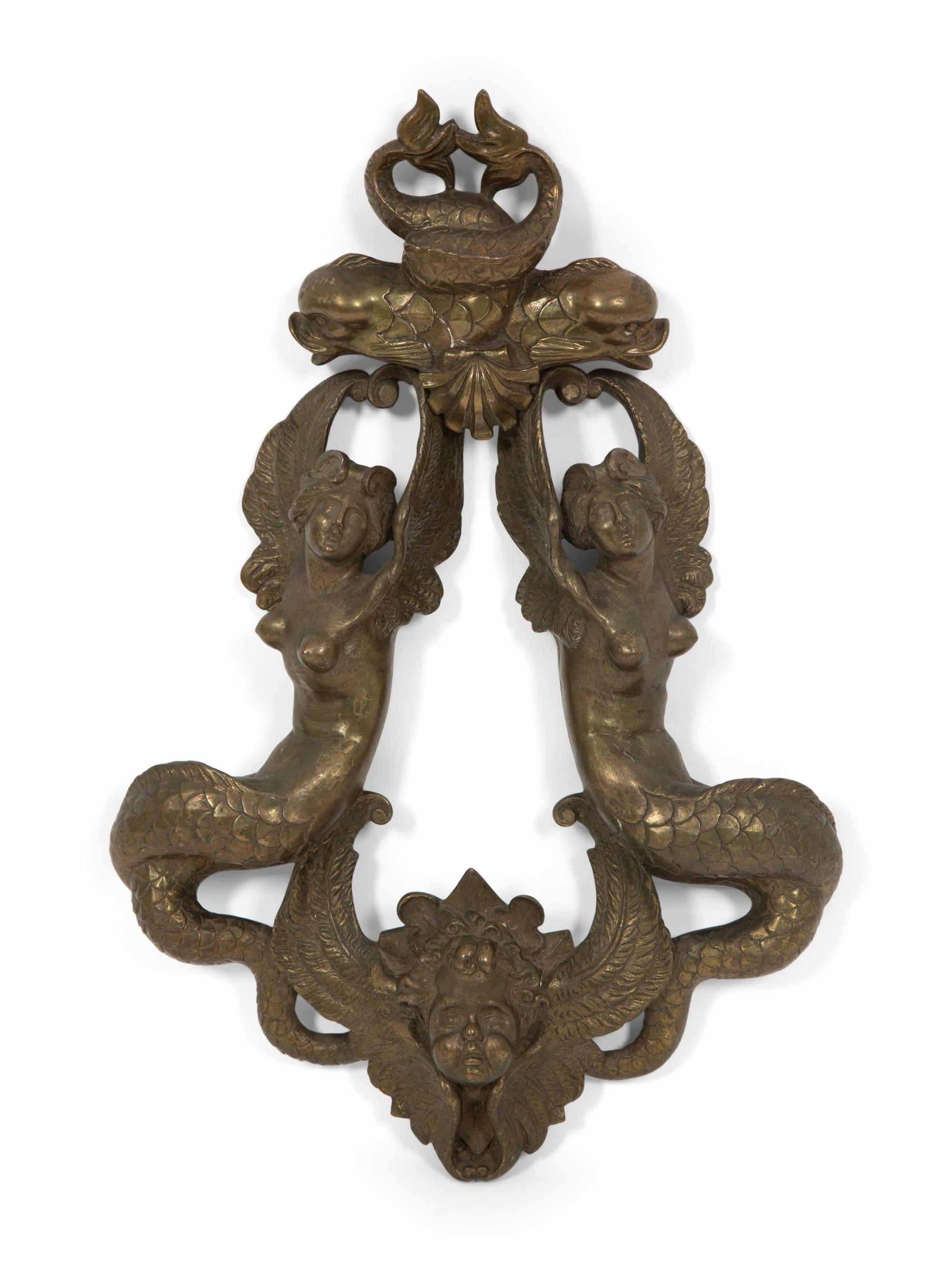 A Continental Bronze Door Knocker
