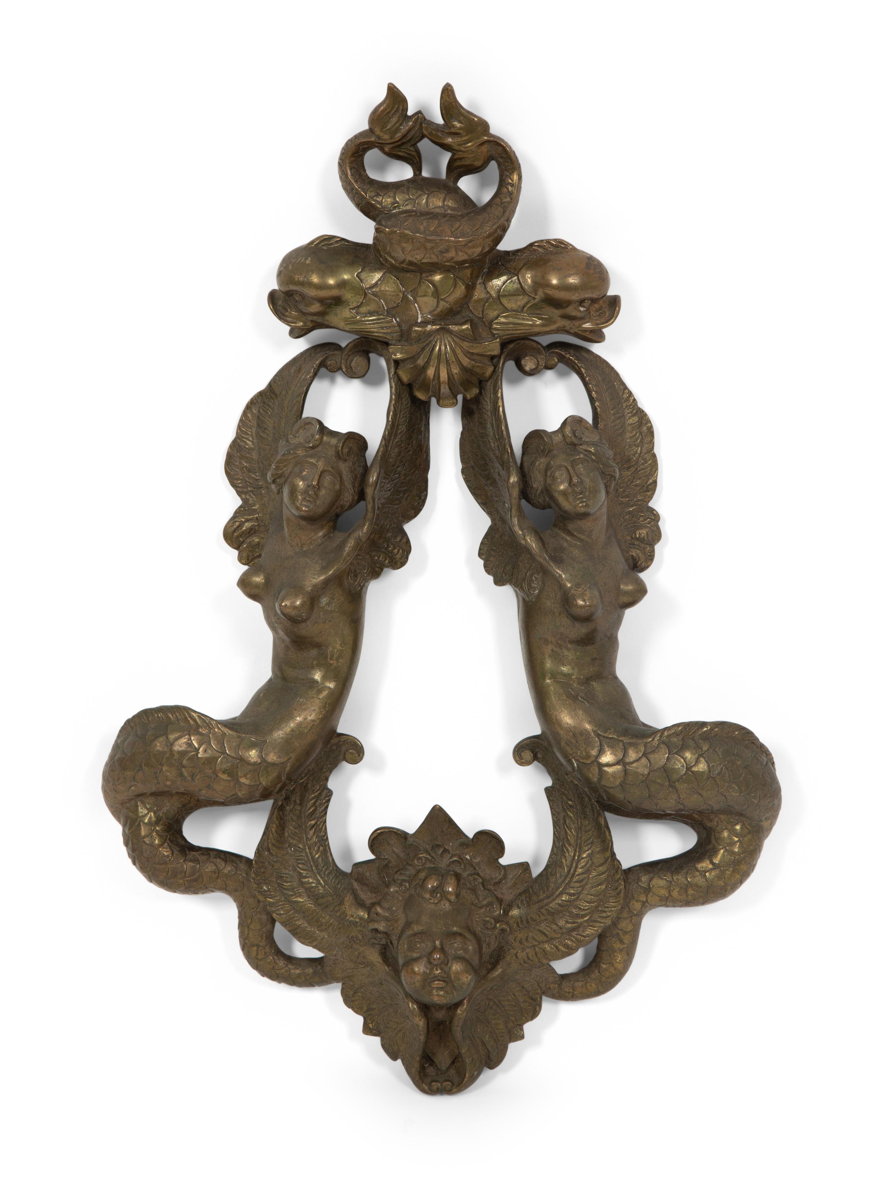 A Continental Bronze Door Knocker