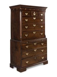 A George III Oak Chest-on-Chest