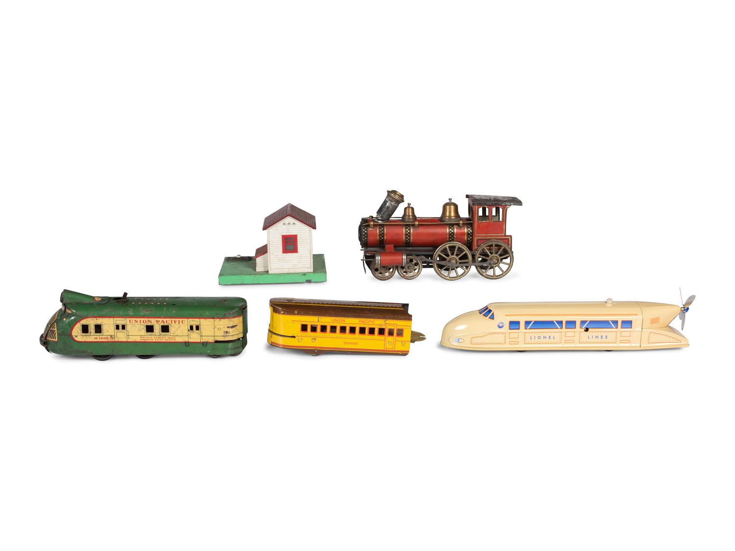 Fourteen Train-Related Toys and Accessories