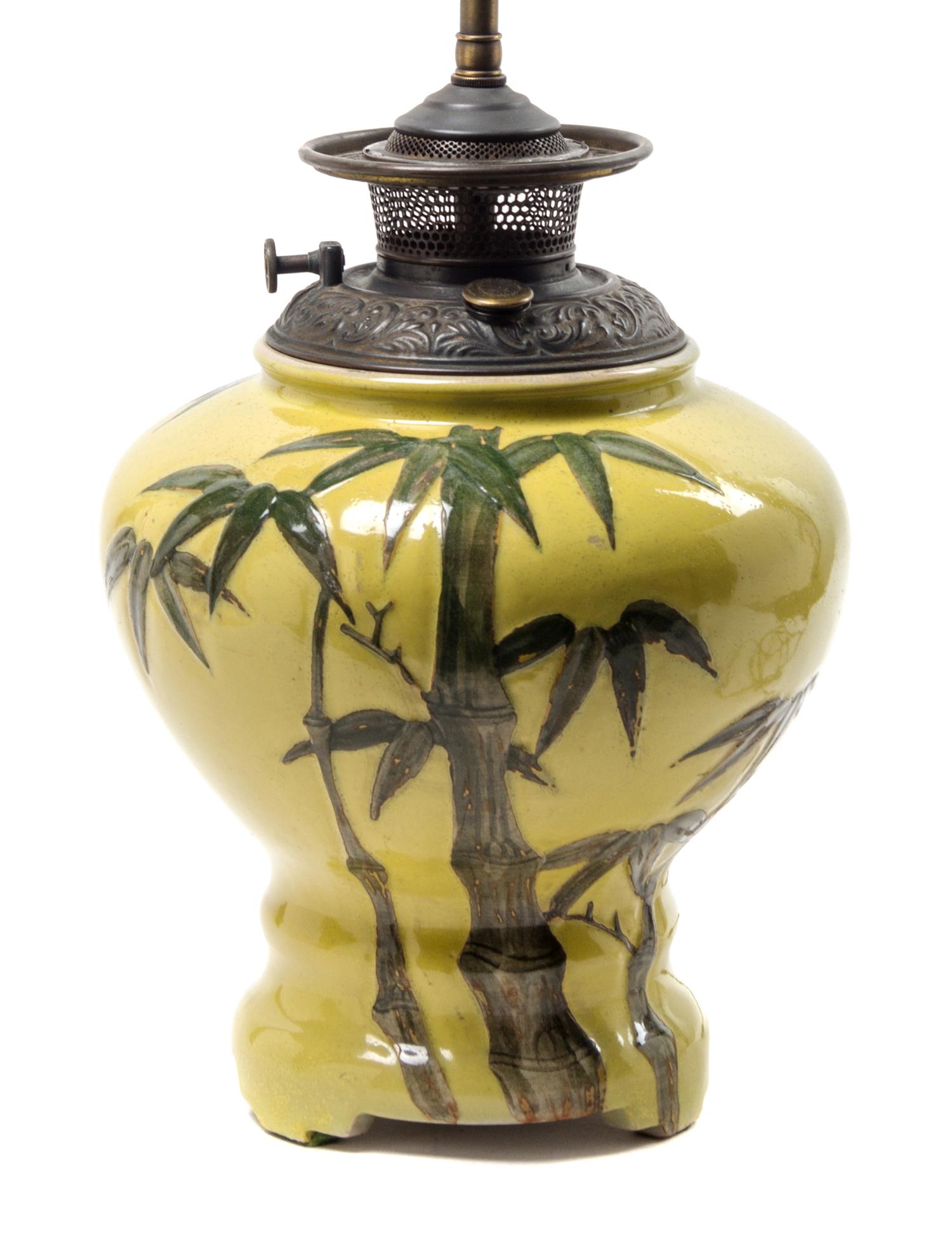 Two Glazed Ceramic Pottery Vases Height of tallest 25 inches. — 20TH CENTURY