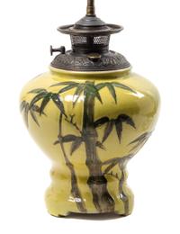 Two Glazed Ceramic Pottery Vases Height of tallest 25 inches. — 20TH CENTURY