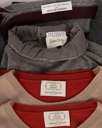 Two Brunello Cucinelli and One Agnona Knit Tops, 2000s