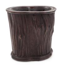 A Hardwood Brush Pot