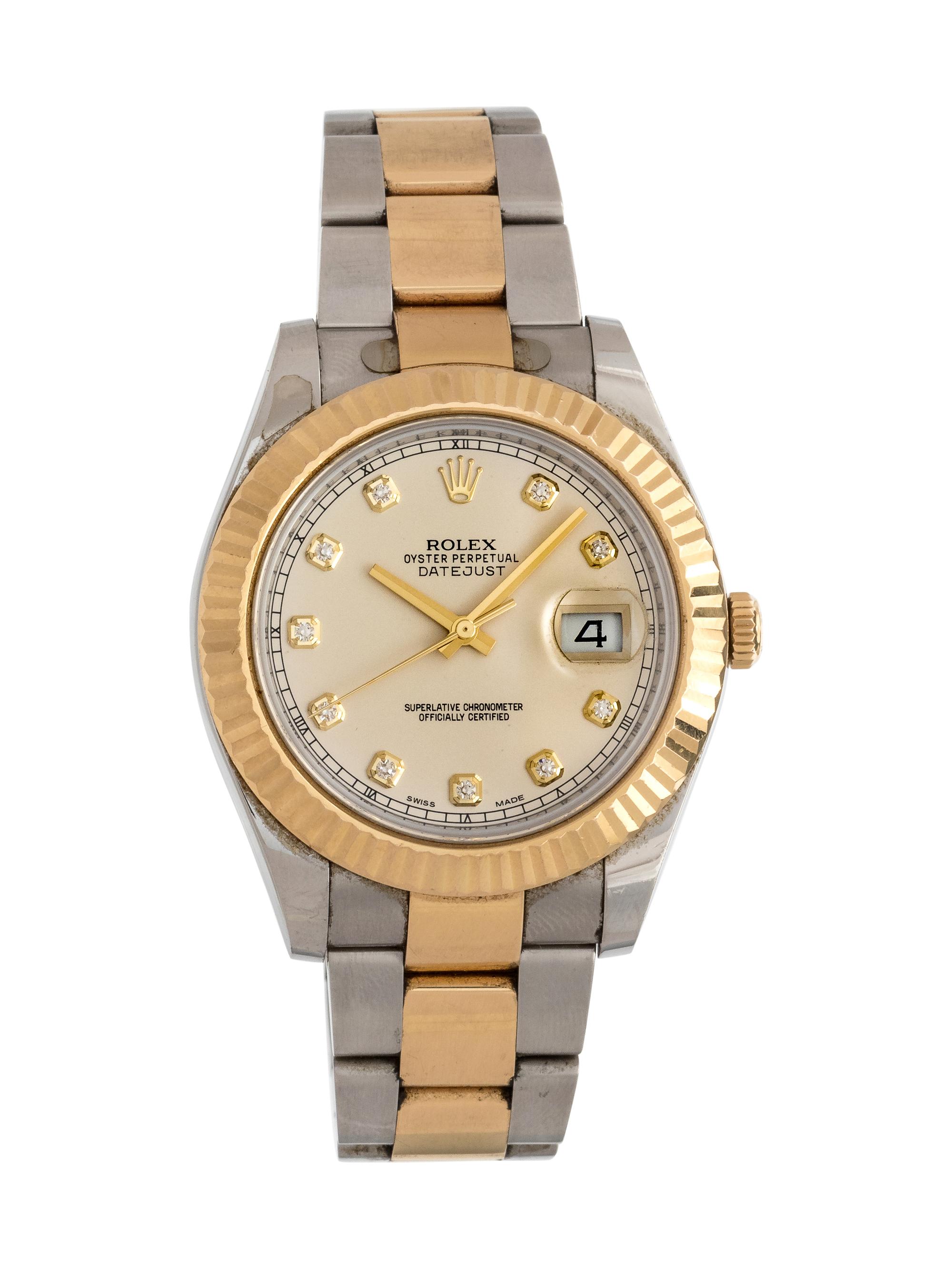 Rolex, Stainless Steel and 18K Yellow Gold Ref. 116333 'Oyster Perpetual Datejust' Wristwatch