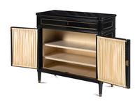 A Pair of Louis XVI Style Ebonized Cabinets