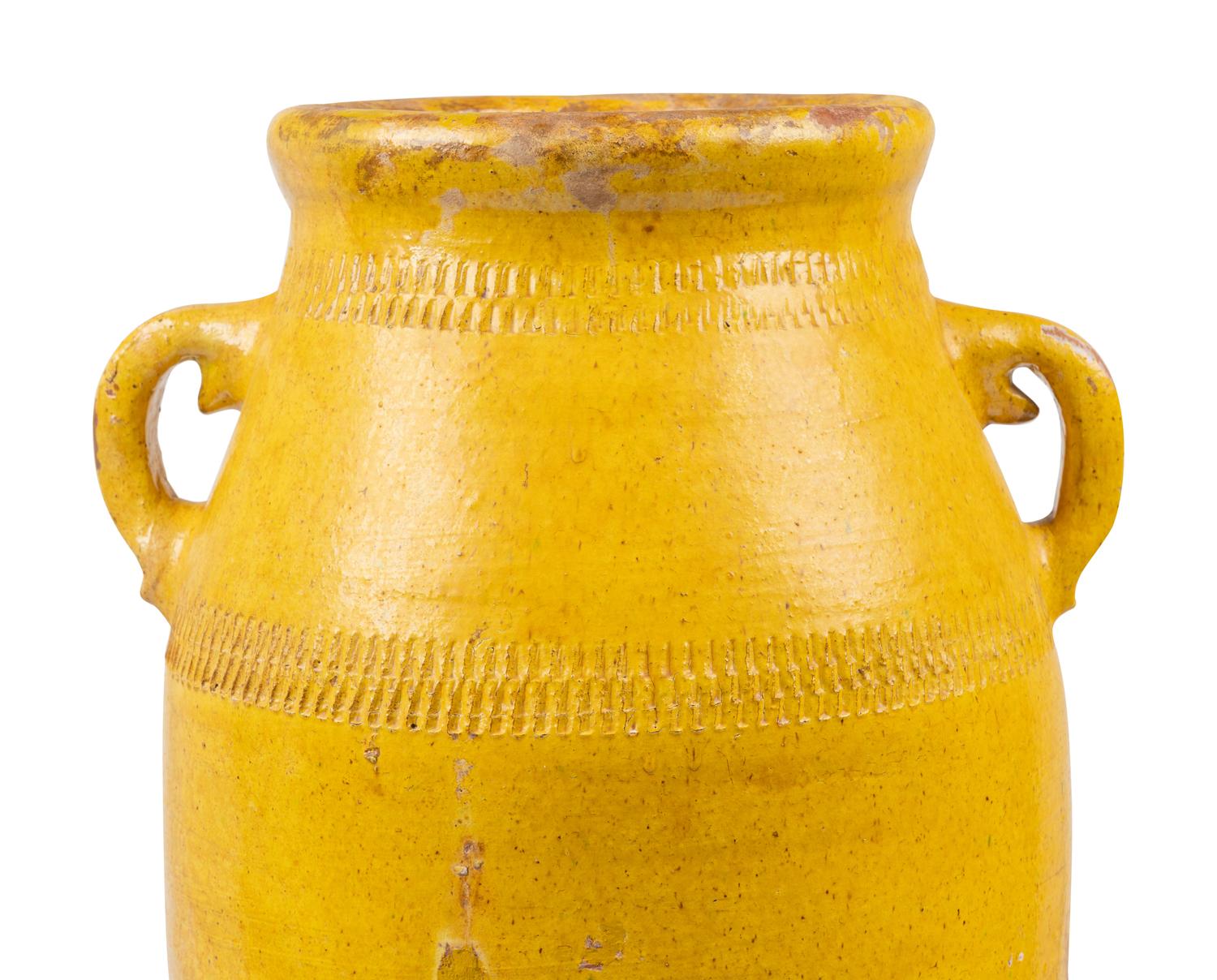 An Ochre-Glazed Pottery Jar