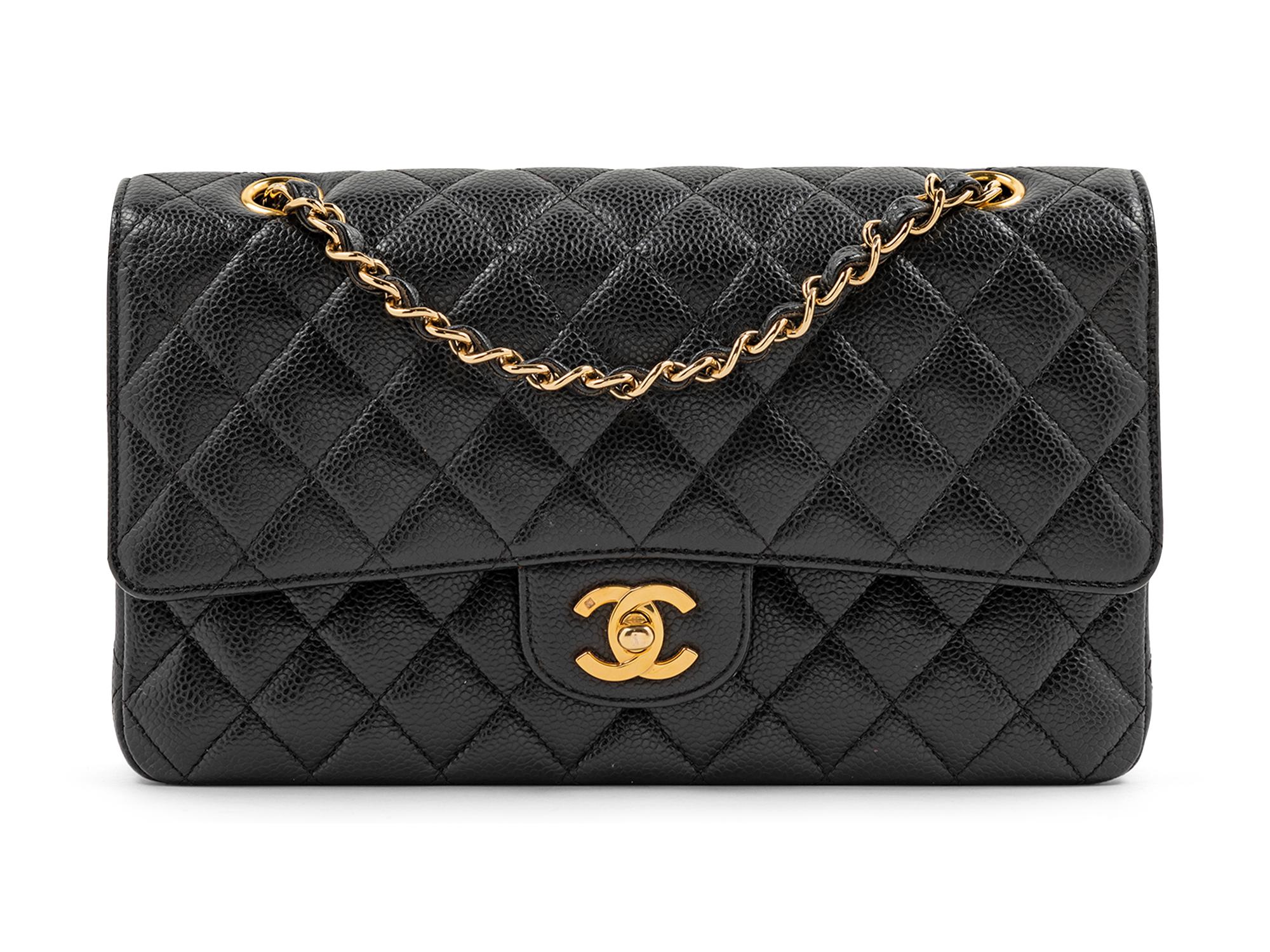 Chanel Black Double Flap Handbag, 2008-2009