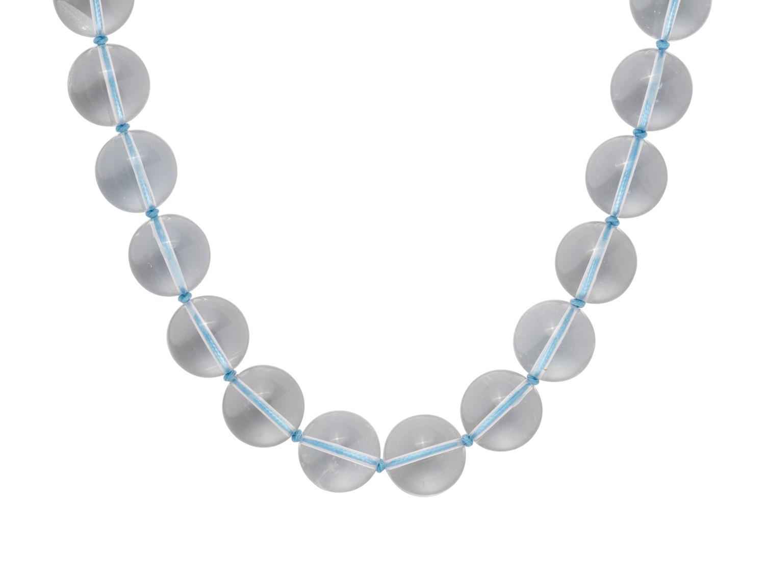 ROCK CRYSTAL BEAD NECKLACE