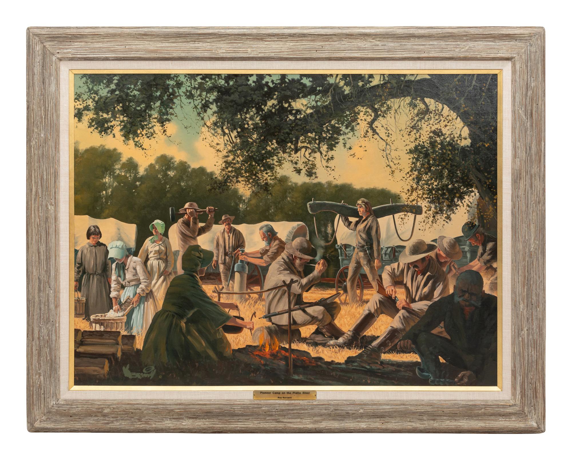 Pioneer Camp On The Platte River