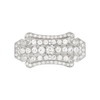 PLATINUM AND DIAMOND BROOCH