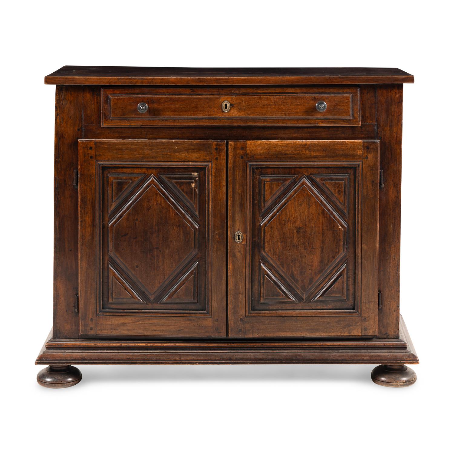 A Louis XIV Provincial Walnut Cabinet