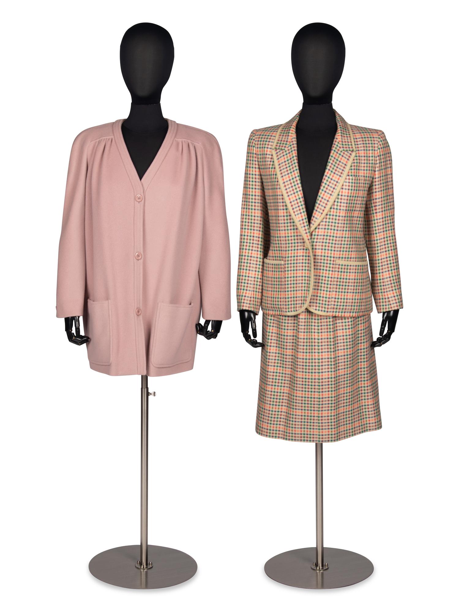Valentino Boutique Coat and Hermès Skirt Suit