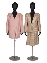 Valentino Boutique Coat and Hermès Skirt Suit