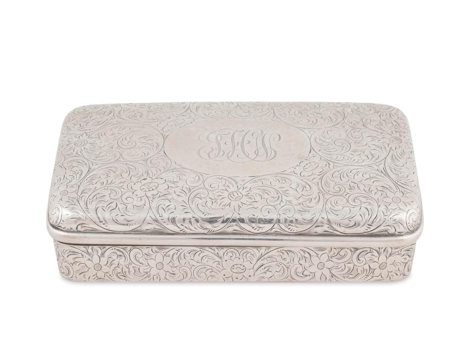 An American Silver Cigar Case — Tiffany & Co., New York, NY, circa 1940