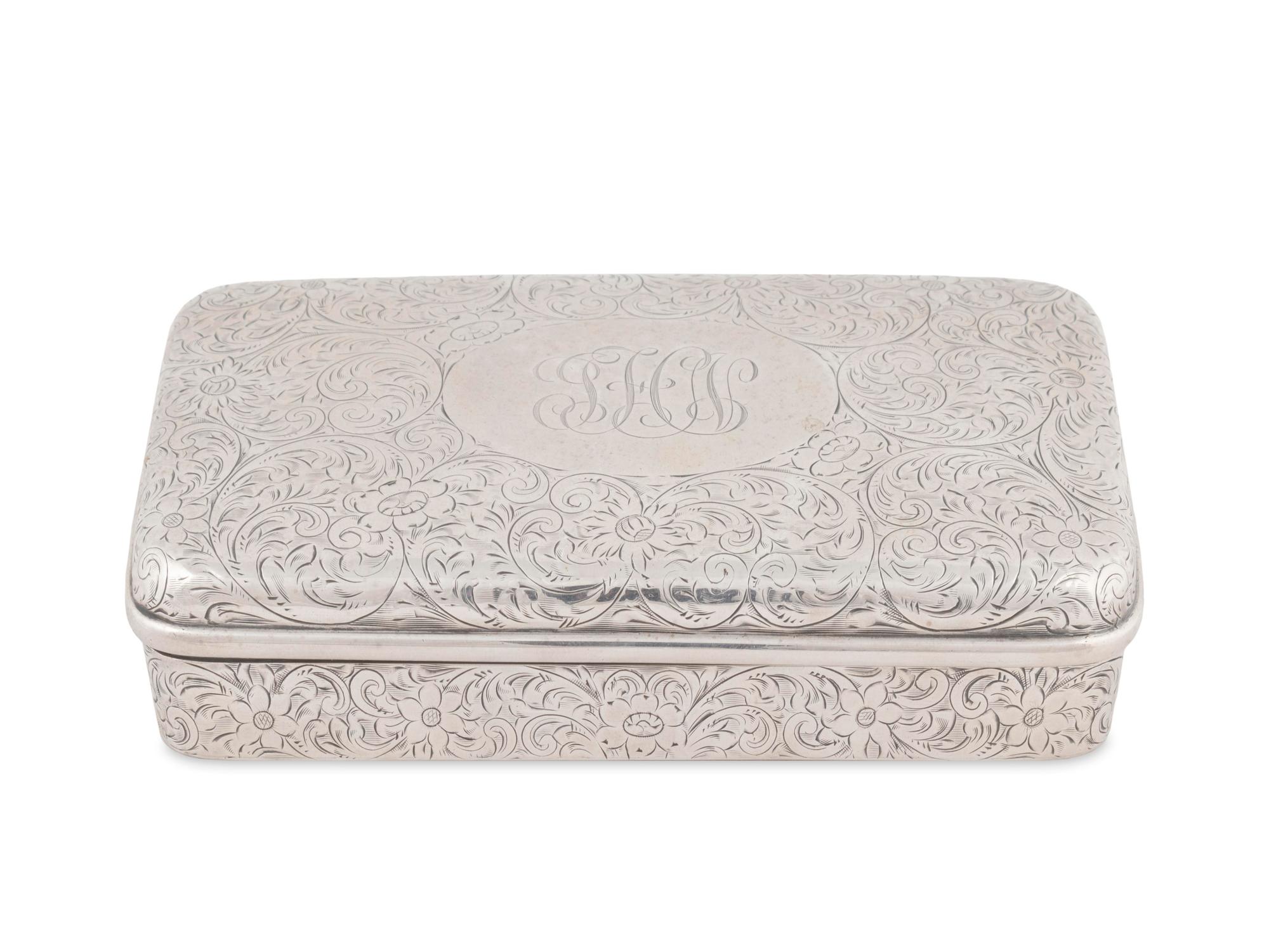 An American Silver Cigar Case — Tiffany & Co., New York, NY, circa 1940