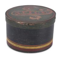Three Round Paint Decorated Boxes