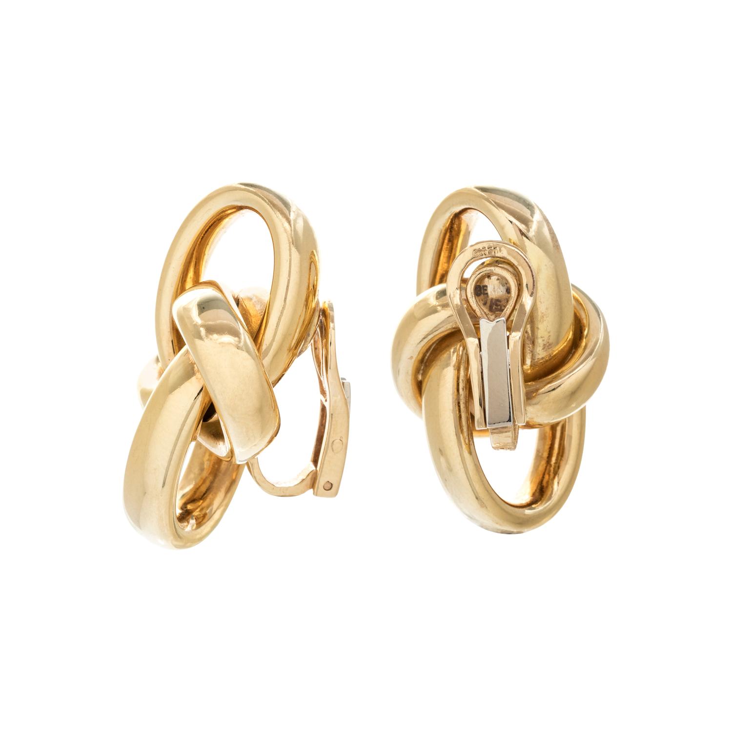 YELLOW GOLD EARCLIPS