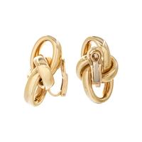 YELLOW GOLD EARCLIPS