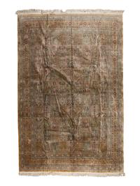 A Qum Silk "Garden" Rug