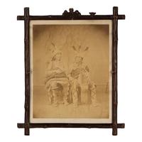 Alexander Gardner (Scottish-American, 1821-1882) — Imperial Photograph of Bird and Long Foot Representing the Yankton Delegation, Washington, DC 1867