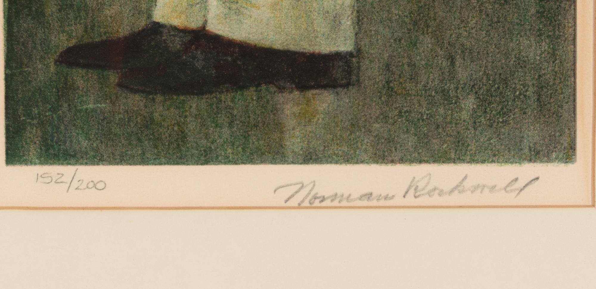 Norman Rockwell (American, 1894-1978) Lincoln for the Defense , 1962 color lithograph on Arches wove paper edition 152/200, signed Norman Rockwell (lower right)