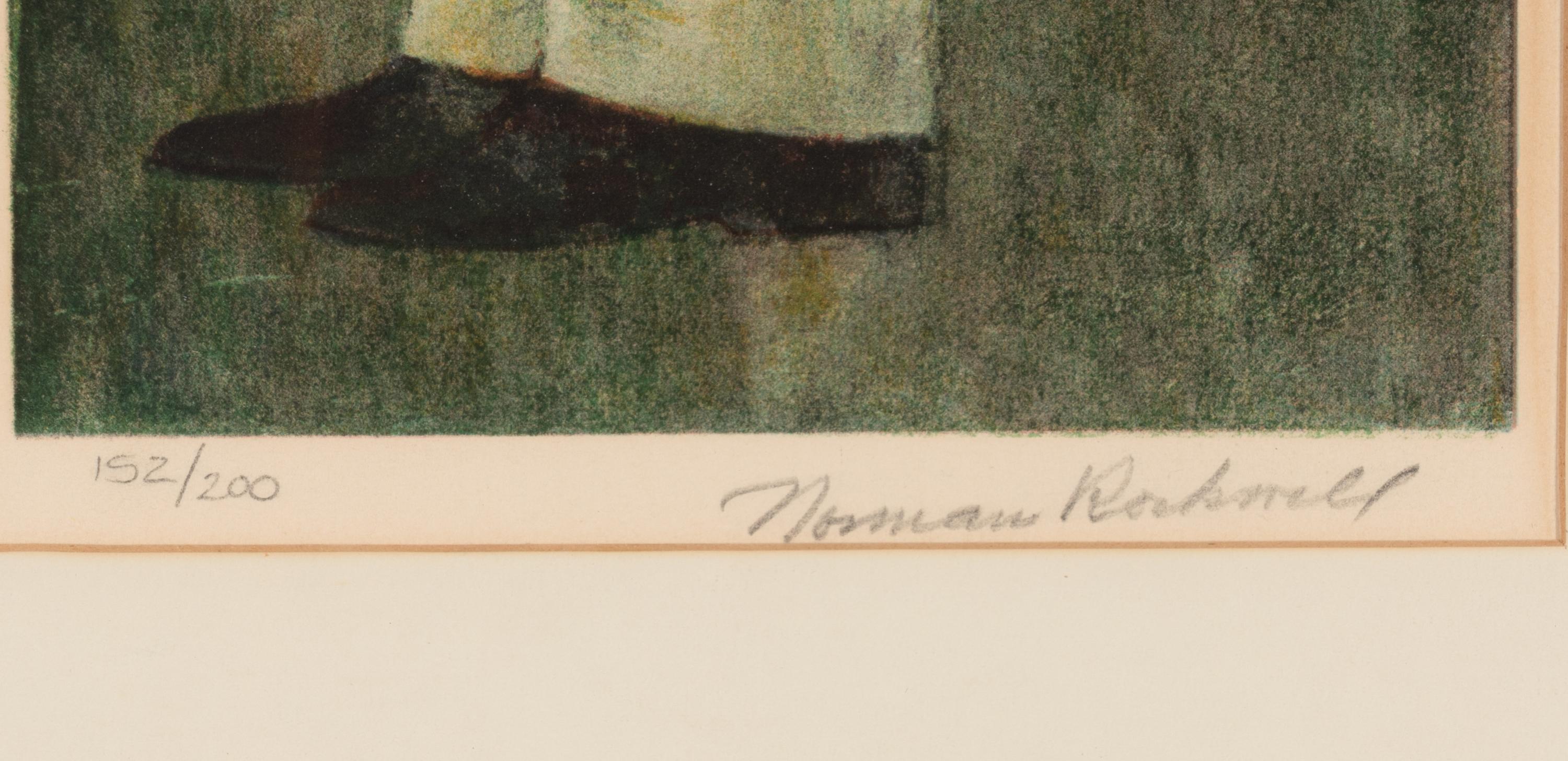 Norman Rockwell (American, 1894-1978) Lincoln for the Defense , 1962 color lithograph on Arches wove paper edition 152/200, signed Norman Rockwell (lower right)