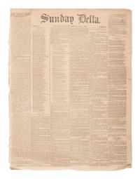 [NEW ORLEANS]. Extensive collection of 200+ New Orleans newspapers dating from the 19th century.
