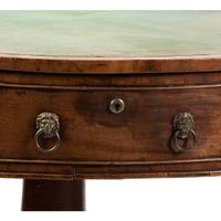 An English Mahogany Drum Table