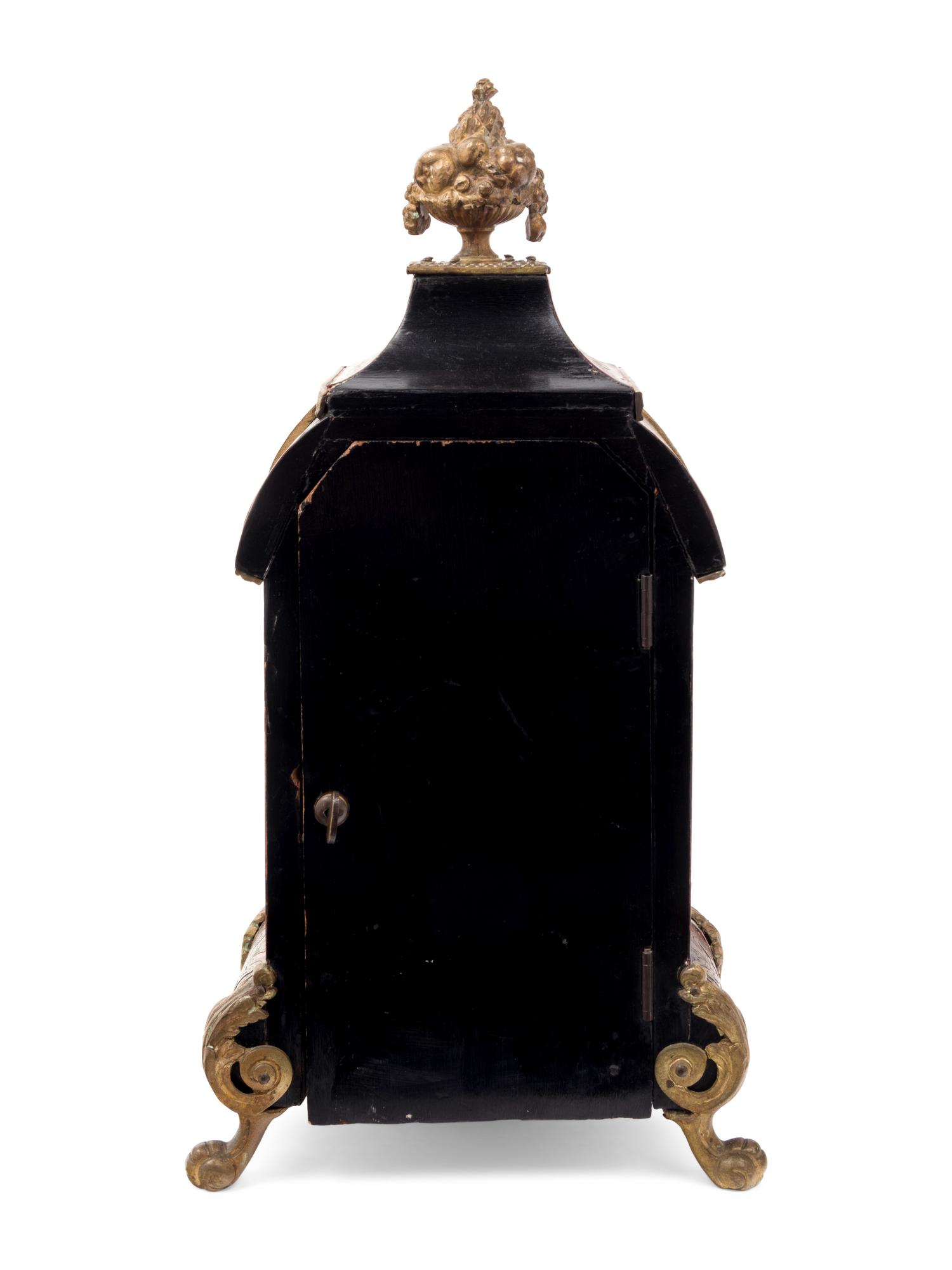 A Napoleon III Gilt Bronze and Tortoise Shell Mounted Boulle Marquetry Bracket Clock
