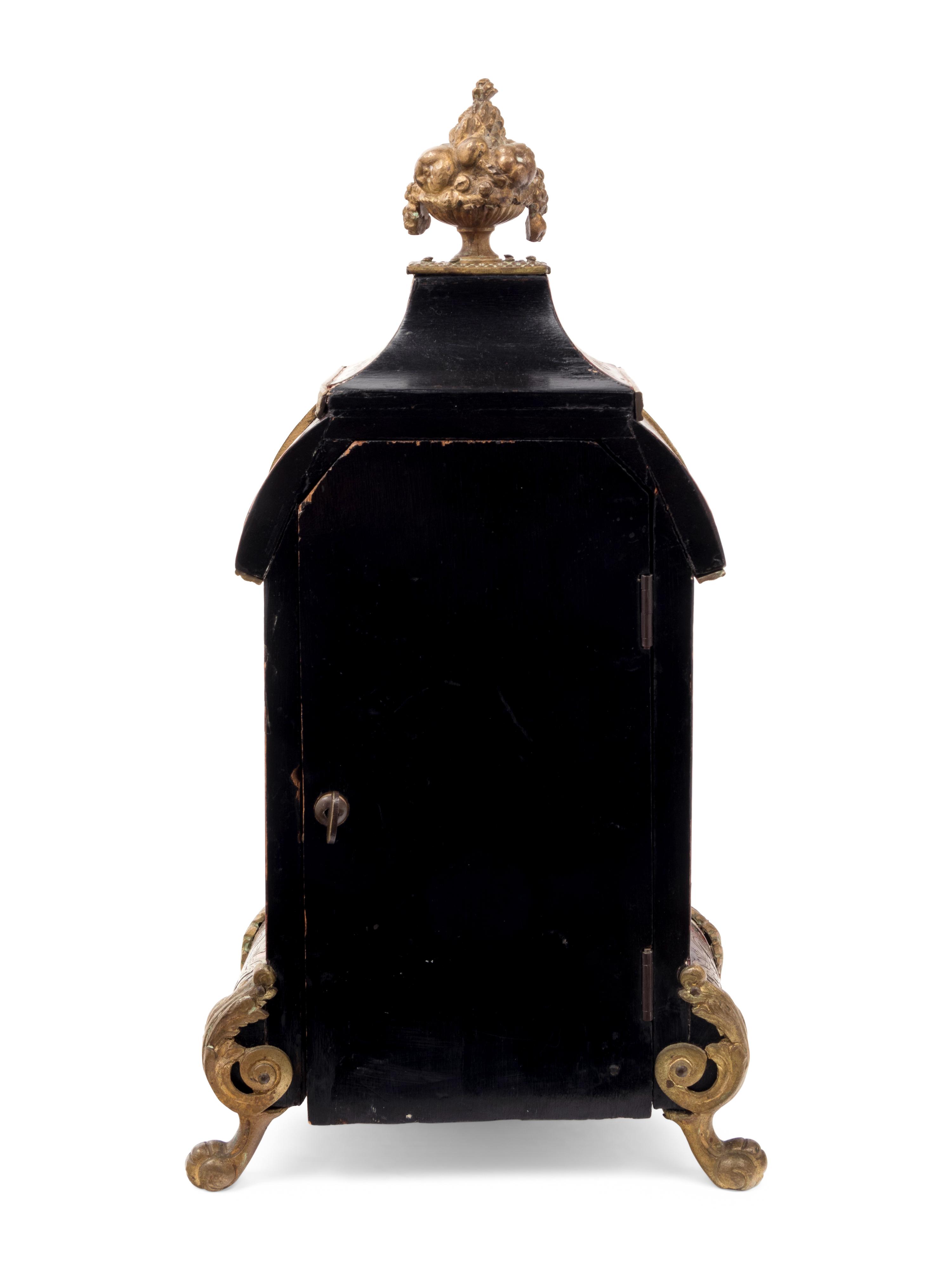 A Napoleon III Gilt Bronze and Tortoise Shell Mounted Boulle Marquetry Bracket Clock