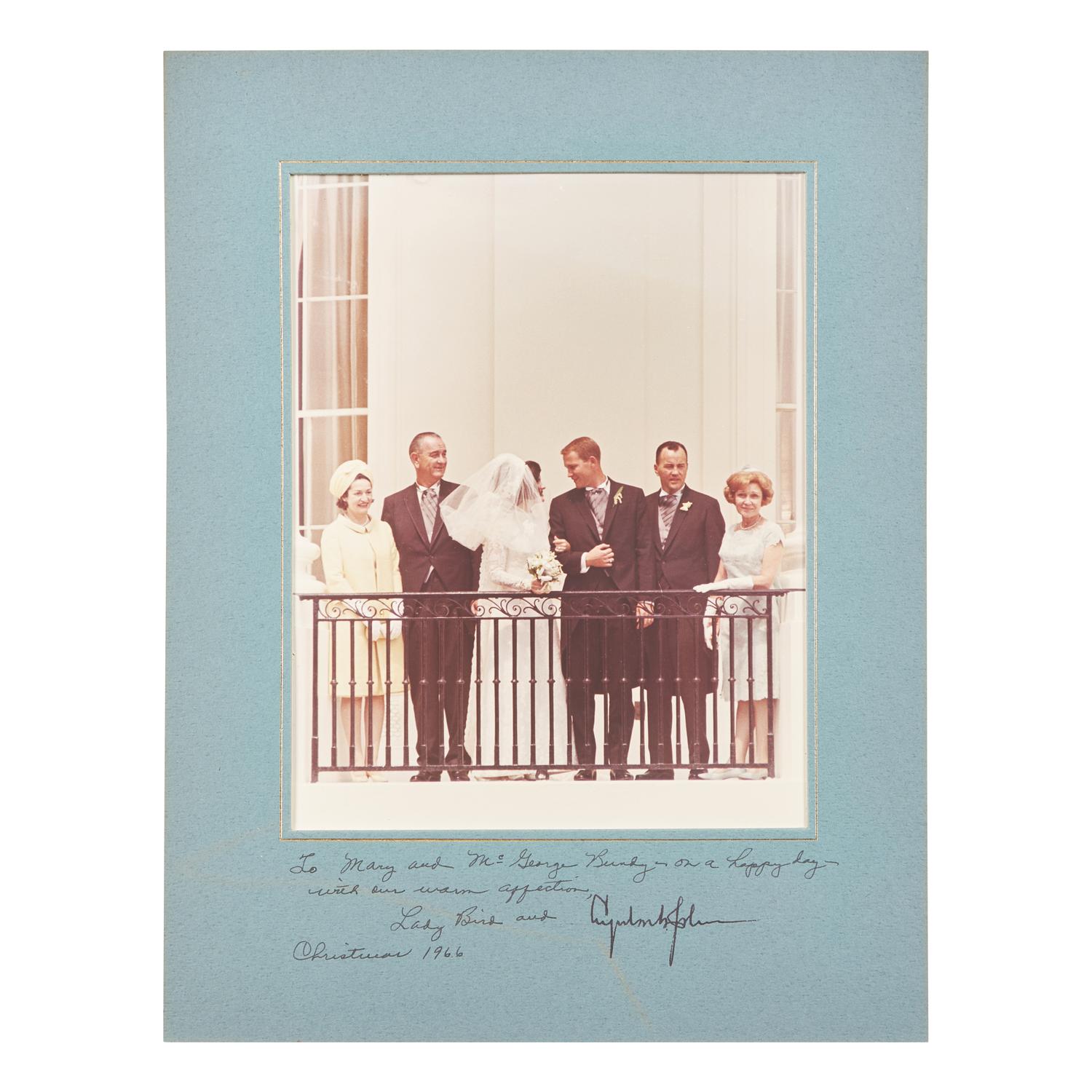 [Presidential] Johnson, Lyndon B. and Lady Bird Johnson. Group of Three Inscribed Photographs