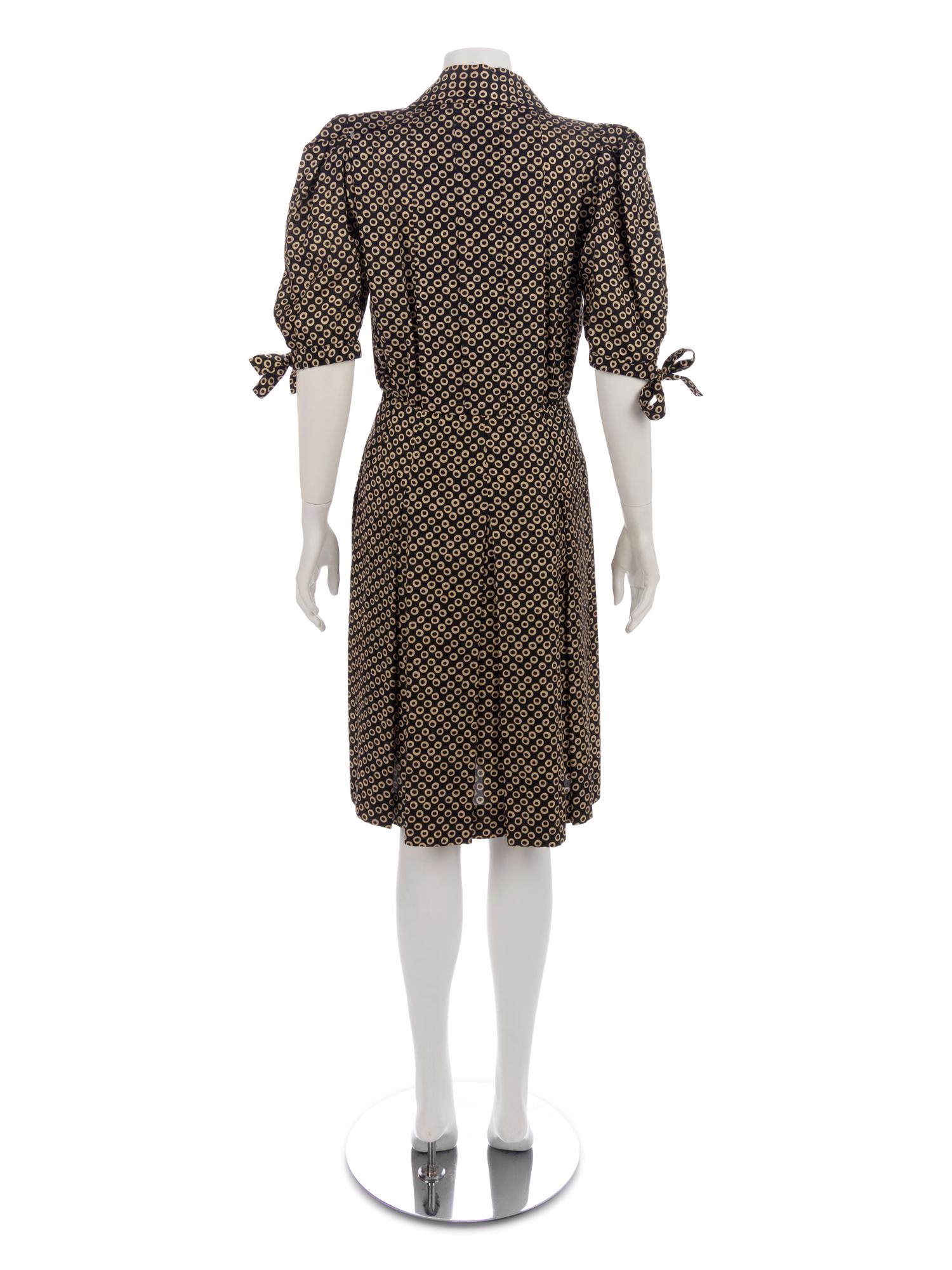 Yves Saint Laurent Print Dress, 1980-90s