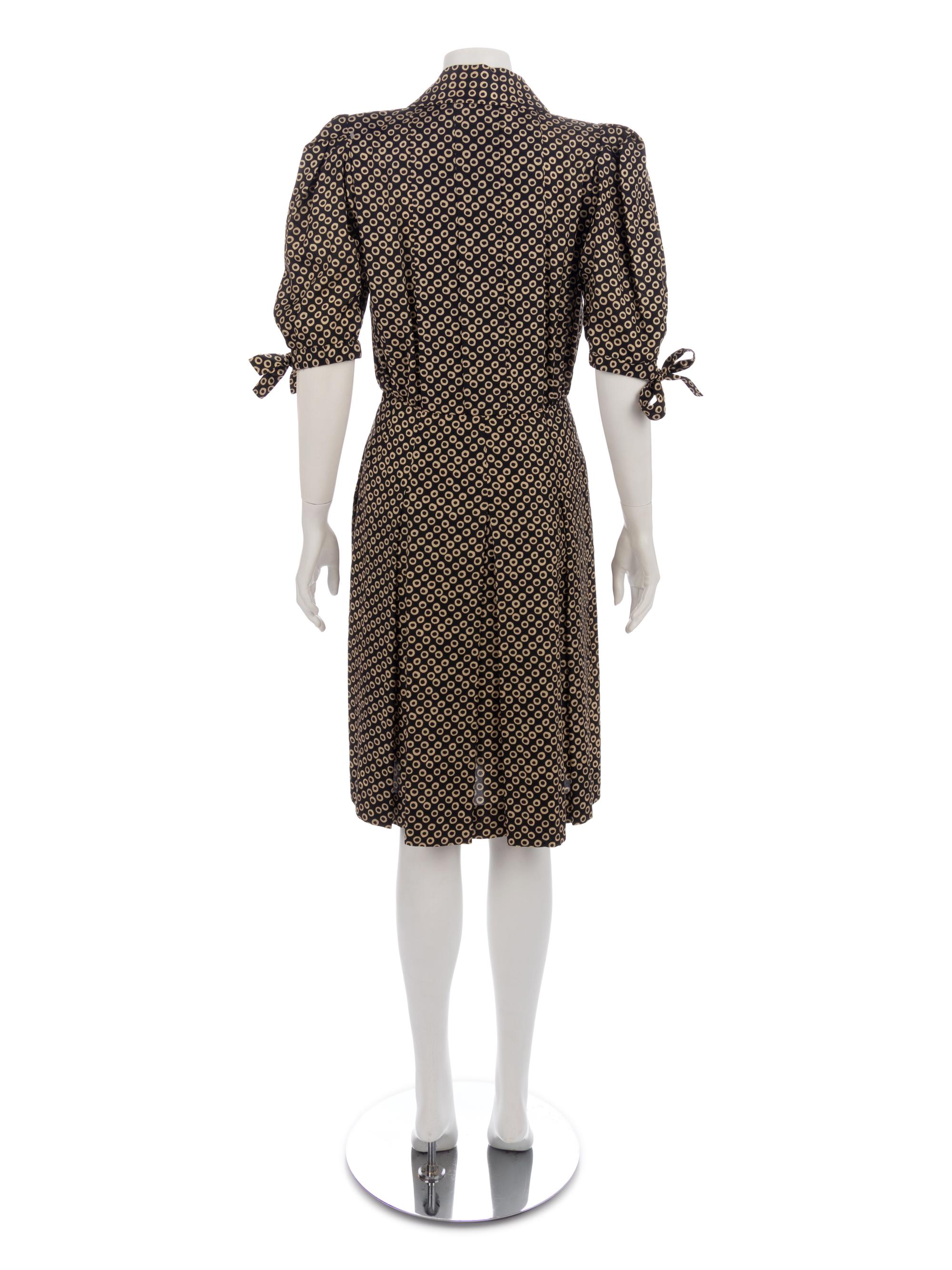 Yves Saint Laurent Print Dress, 1980-90s