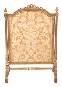 A Louis XVI Style Giltwood Fire Screen Height 41 1/2 inches. — LATE 19TH/EARLY 20TH CENTURY