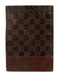 Four Paint Decorated Checkerboards