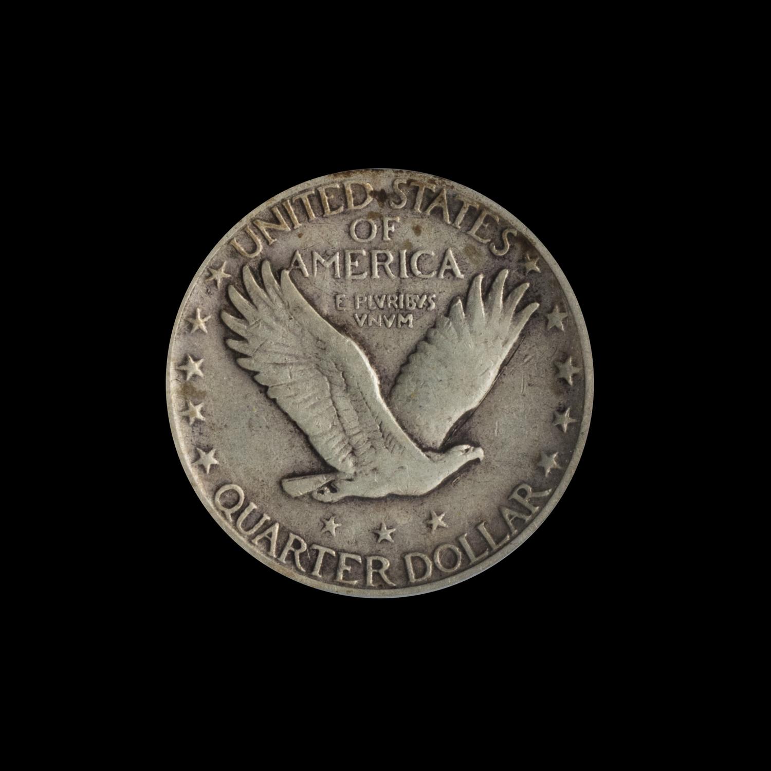A United States 1923-S Standing Liberty 25c Coin