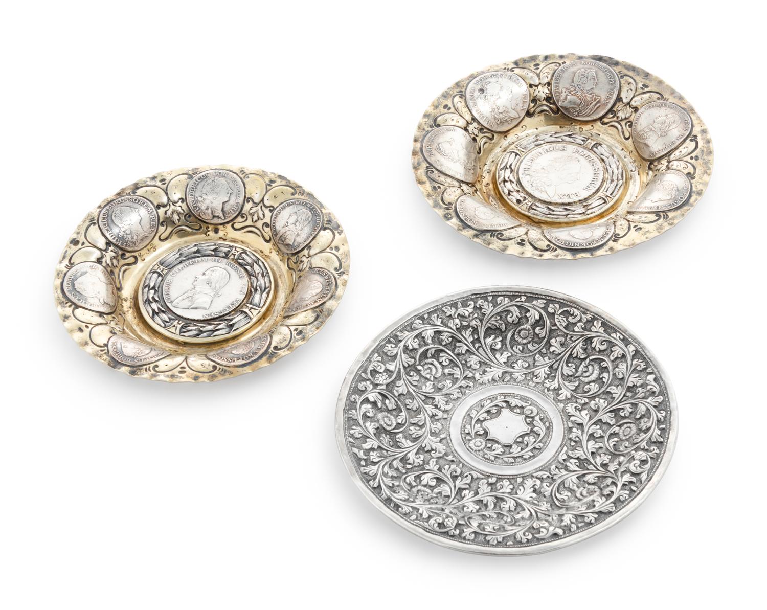 Three Continental Silver Dishes