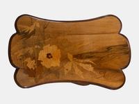 Two-Tier Marquetry Table, c. 1900