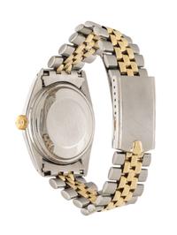 ROLEX, REF. 1601 18K YELLOW GOLD AND STAINLESS STEEL 'DATEJUST' WATCH WITH OVAL LINK JUBILEE 'MADE IN U.S.A.' BRACELET, BOX & PAPERS