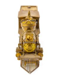 A United Scale Models Brass HO-Gauge 4-4-0 Locomotive and Tender