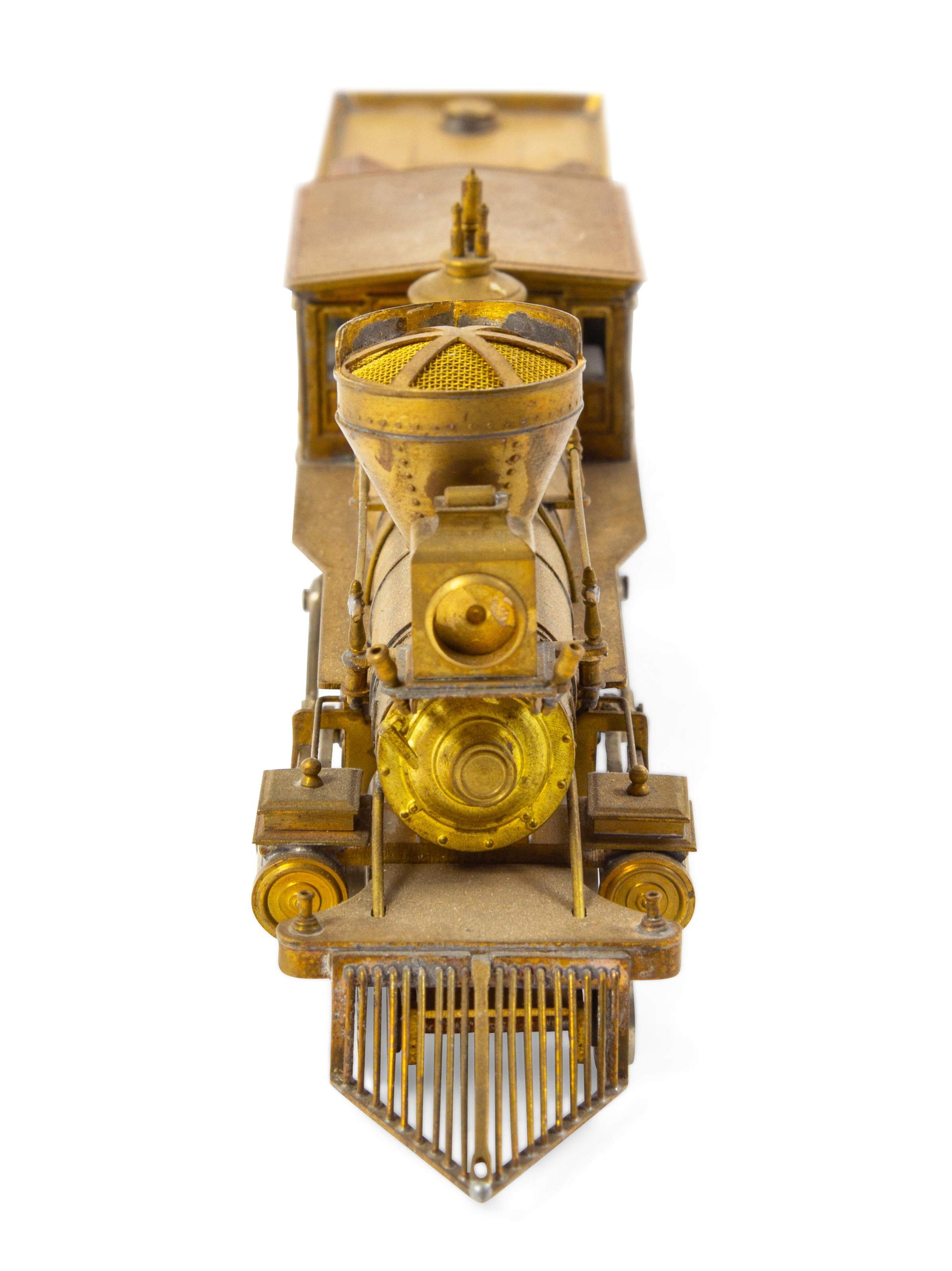 A United Scale Models Brass HO-Gauge 4-4-0 Locomotive and Tender