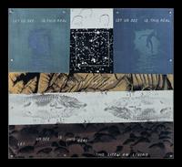 Opal Gospel (complete set of ten screenprints in colors on movable acrylic panels with the original Lucite base and screenprinted stainless steel cover), 1971