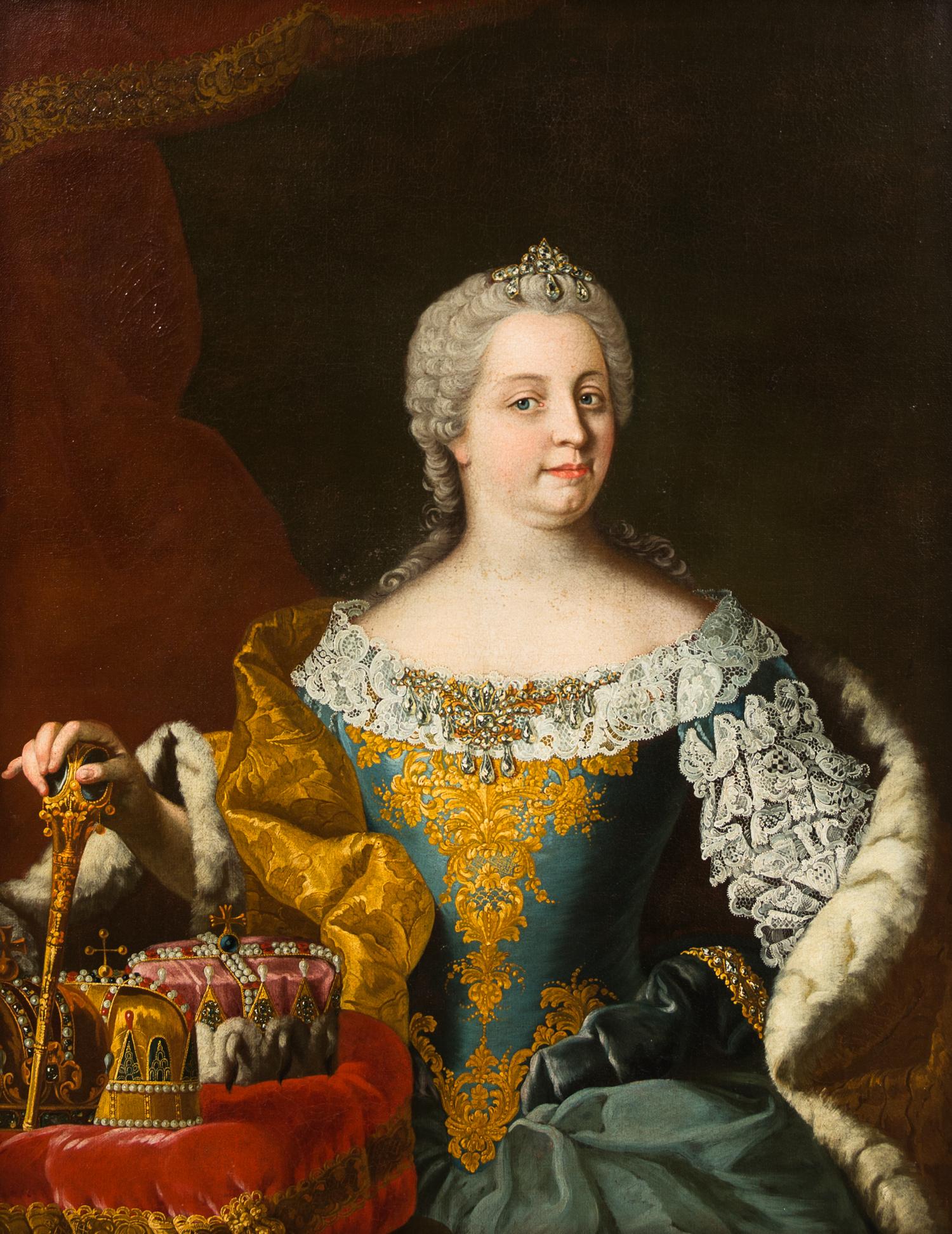 Follower of Martin van Meytens the Younger, (Swedish, 1695–1770), Portraits of Holy Roman Emperor and Empress Maria Theresa of Hungary