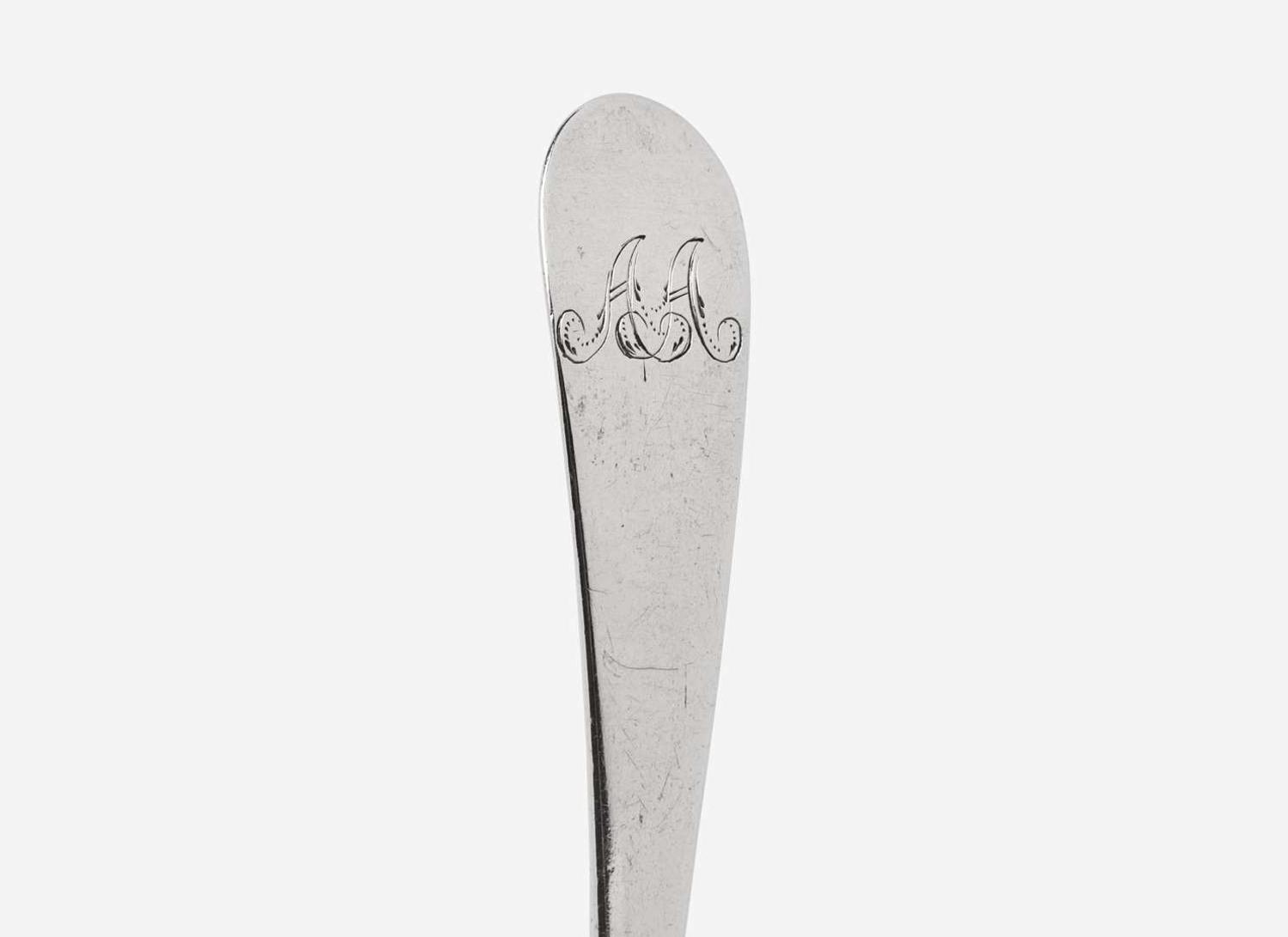 A silver spoon, Paul Revere, Jr. (1735-1818), Boston, MA, circa 1770-1790
